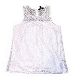 Pea in the Pod Cream Lace Maternity Top Sz L